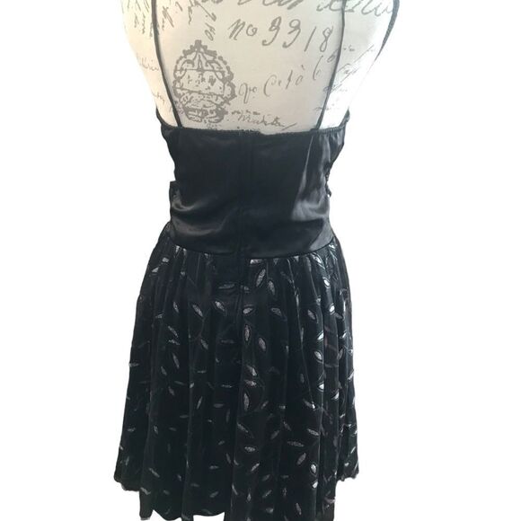Ynes Black and Silver Spaghetti Dress Formal Prom Small - Picture 4 of 9